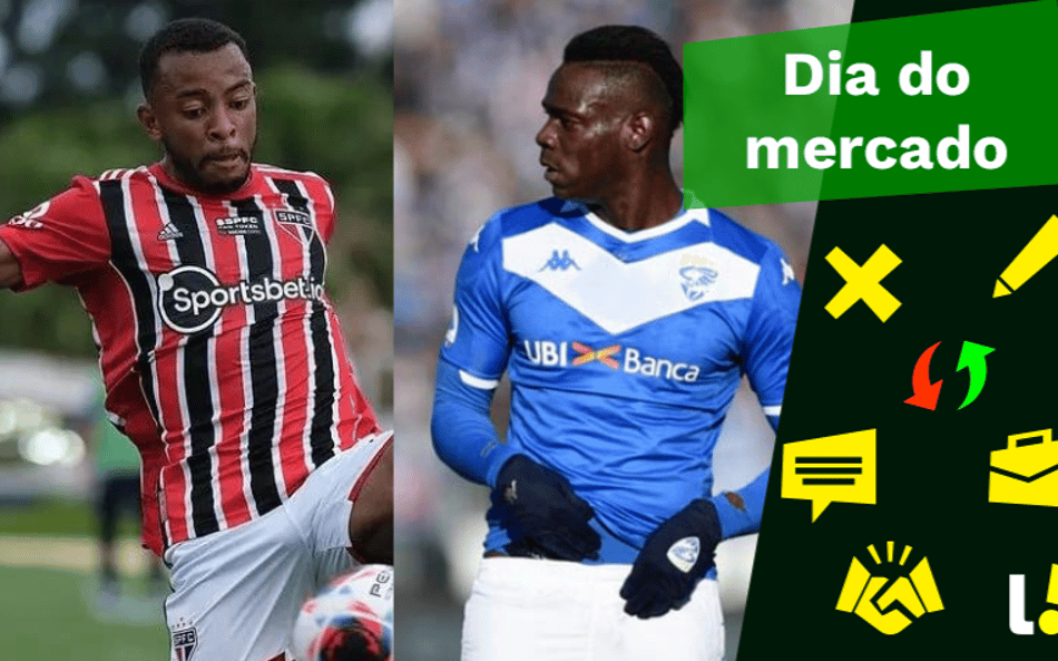 Welington perto de clube russo, Balotelli livre, ex-Grêmio na Europa… O Dia do Mercado!