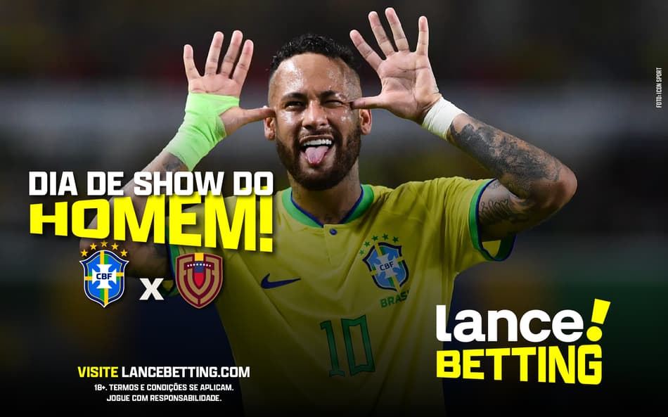 Aposte R$100 e ganhe R$375 com o Brasil e Neymar contra a Venezuela nas Eliminatórias