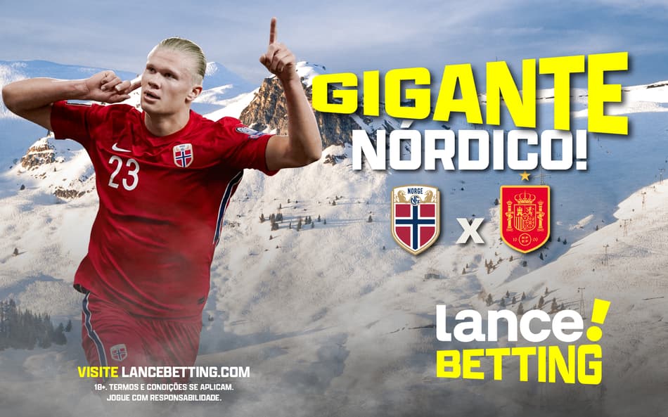 Eliminatórias da Euro! Aposte R$100 e ganhe R$460 com vitória da Noruega e gol de Haaland contra a Espanha