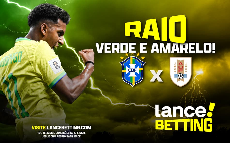 Próximo desafio! Aposte R$100 e ganhe R$450 em Brasil x Uruguai pelas Eliminatórias