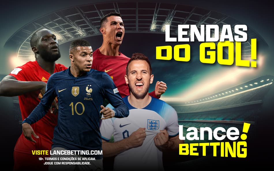 Terror dos adversários! Aposte R$100 e ganhe R$1202 com CR7, Lukaku, Kane e Mbappe!