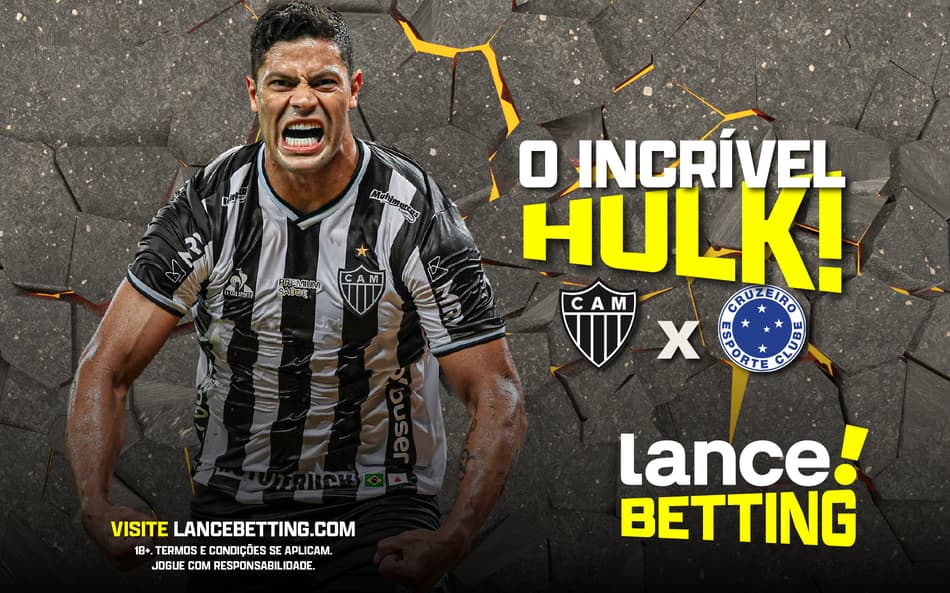 Herói do Galo! Aposte R$100 e ganhe R$295 com Hulk e o Atlético-MG no clássico!