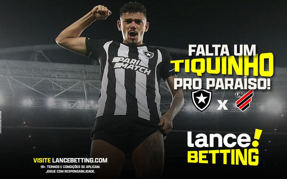 ELE DECIDE! Aposte R$100 e ganhe R$530 com Tiquinho e o Botafogo contra o Athletico