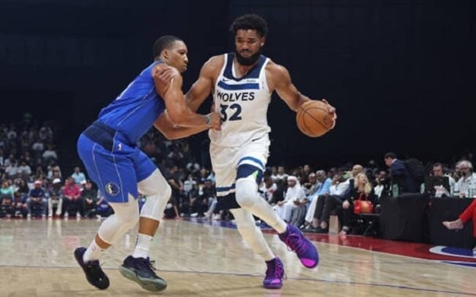 Sem Anthony Edwards, Timberwolves vence Mavericks em Abu Dhabi