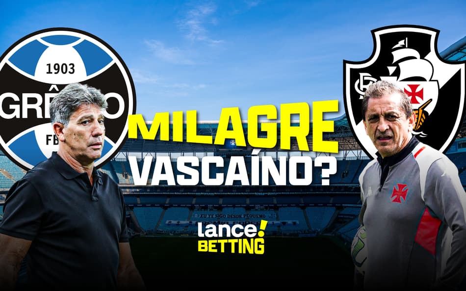 Sabia dessa?! Vasco perdeu todos os jogos que disputou na Arena do Grêmio