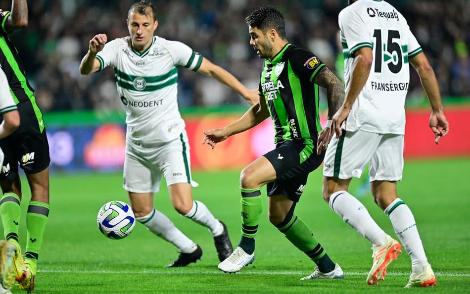 América-MG x Coritiba: estatísticas e informações do jogo pela 33ª rodada do Brasileirão