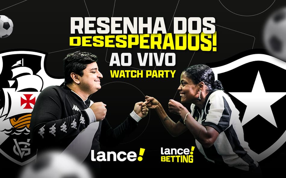 Resenha pura! Live no YouTube do Lance com reações de torcedores no Vasco x Botafogo