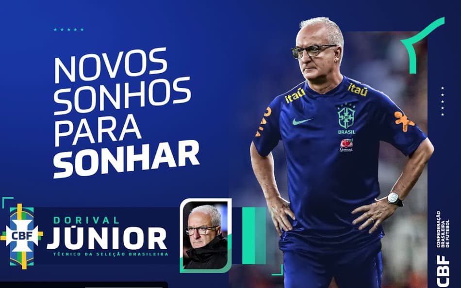 ASSISTA AO VIVO: Primeira coletiva de Dorival Júnior como técnico da Seleção Brasileira