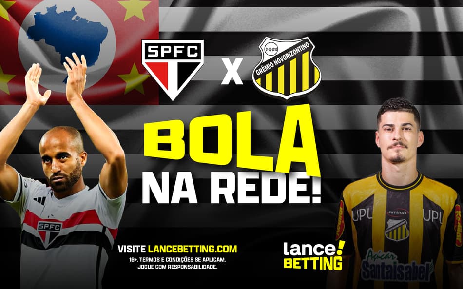 Aposte R$100 e leve R$200 se São Paulo x Novorizontino tiver dois gols ou mais!