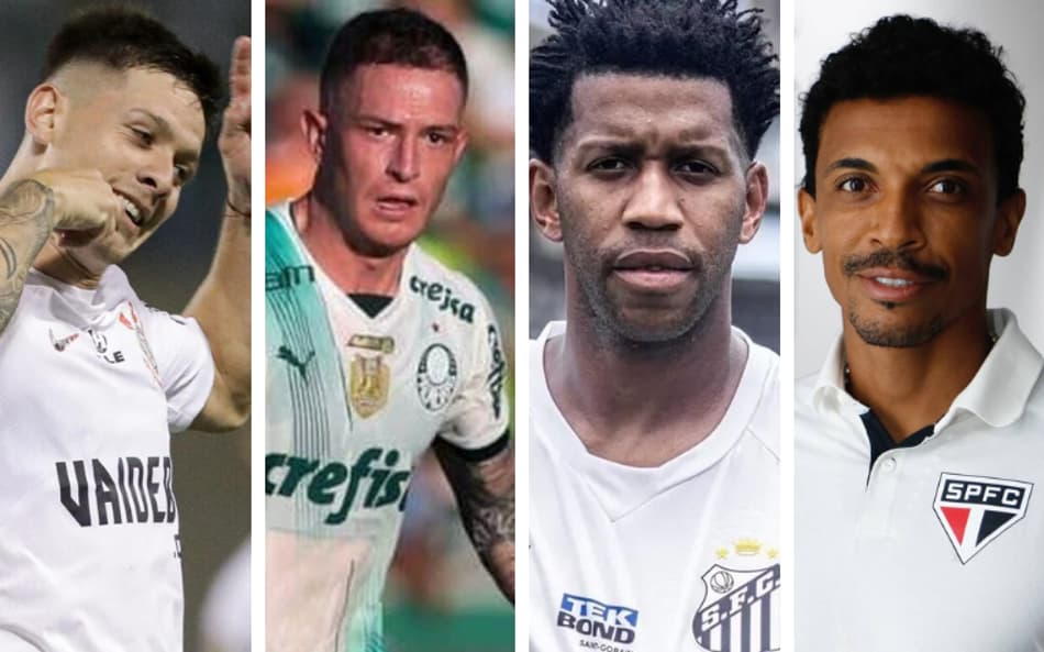 Quem contratou melhor? Veja os reforços de Corinthians, Palmeiras, Santos e São Paulo