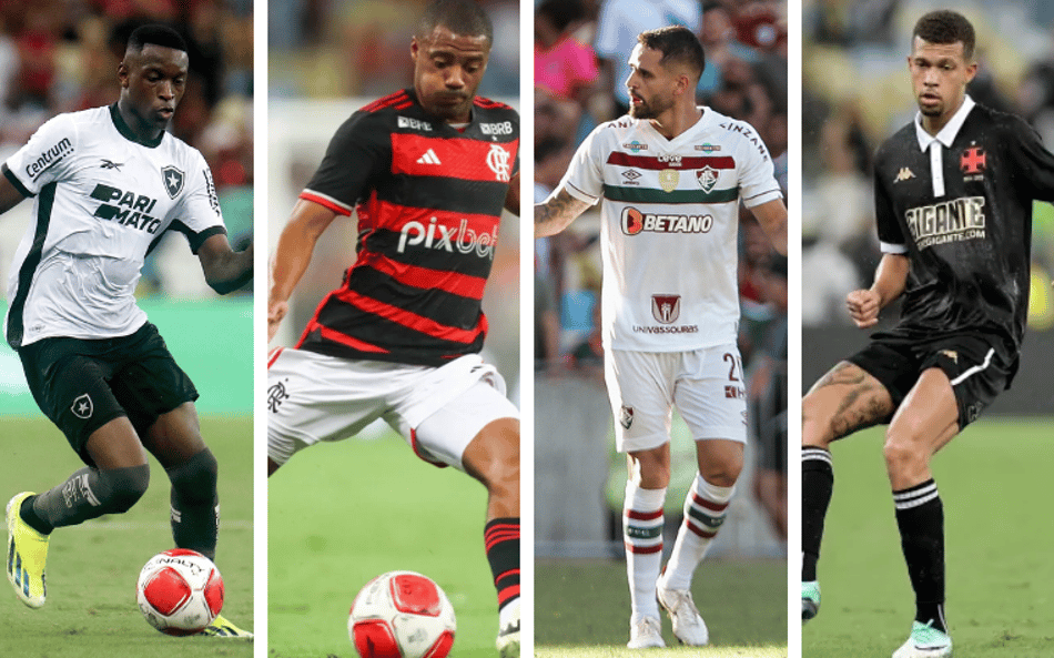 Quem contratou melhor? Veja os reforços de Botafogo, Flamengo, Fluminense e Vasco