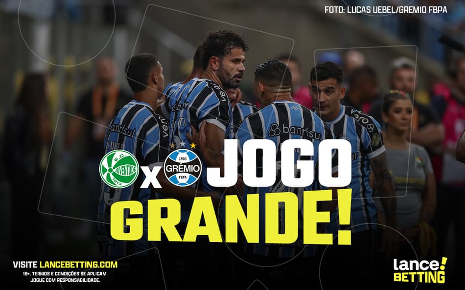 Resultado comum! Aposte R$50 e ganhe R$100 para vitória simples do Grêmio sobre o Juventude