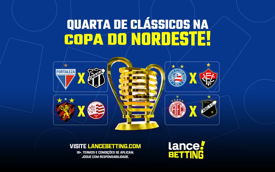 Só jogão! Fature mais de R$1300 com os clássicos da rodada na Copa do Nordeste