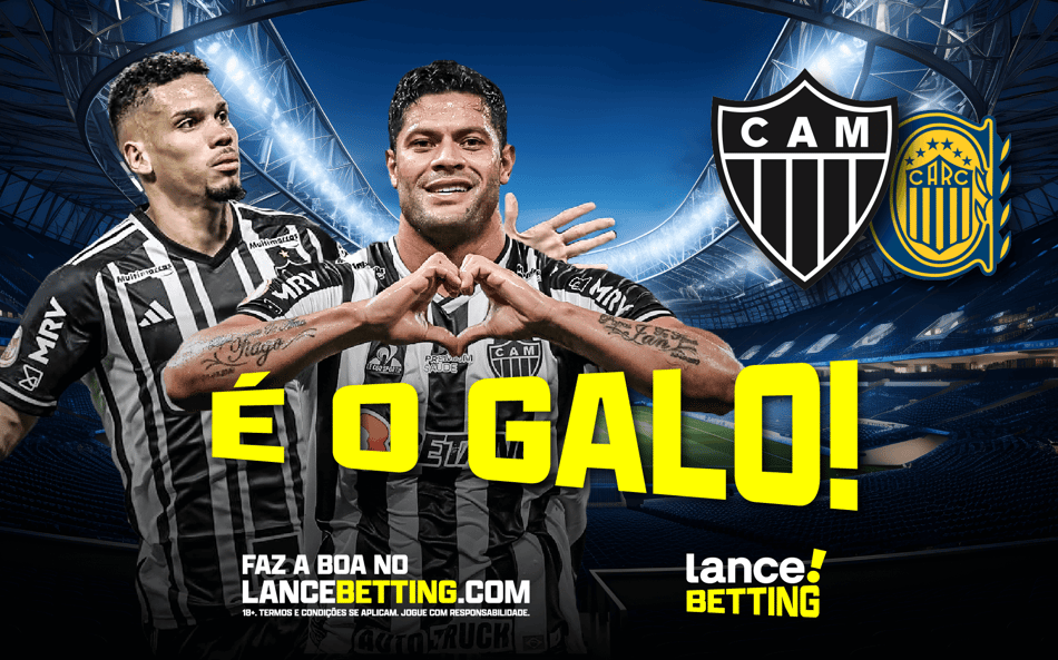 Galo na Liberta! Com R$100, você leva mais de R$220 se o Atlético-MG marcar nos dois tempos