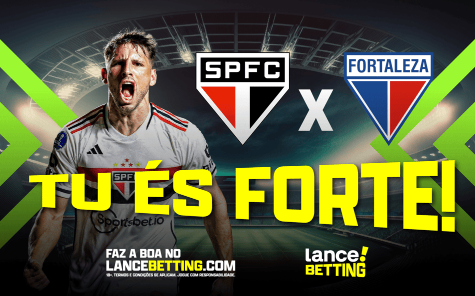 Soberano! Aposte R$200 e ganhe R$388 para vitória simples do São Paulo sobre o Fortaleza