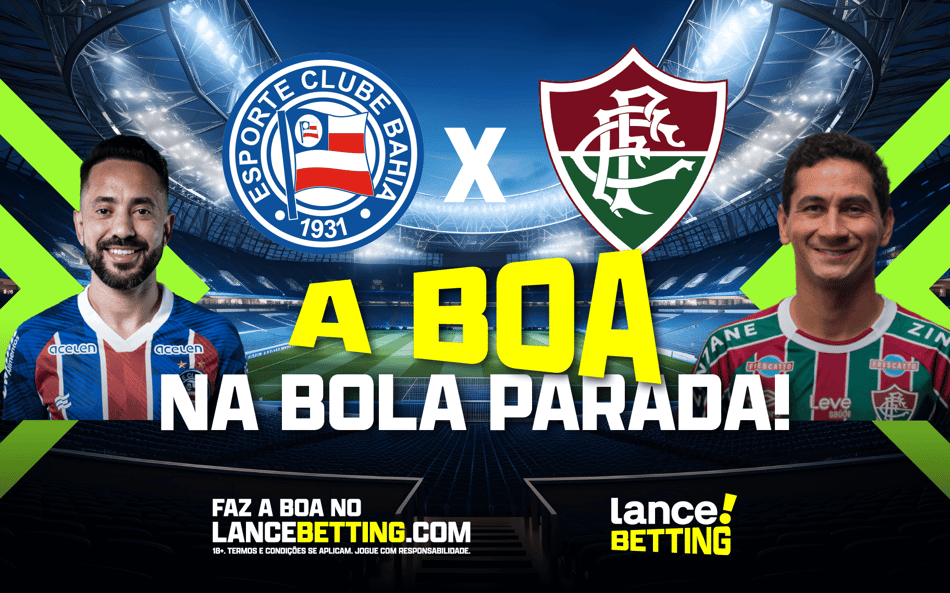 Com R$200, você leva R$396 se Bahia x Fluminense terminar com menos de 10 escanteios