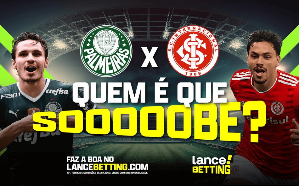 Com R$200, você garante R$398 se Palmeiras x Internacional terminar com nove escanteios ou menos