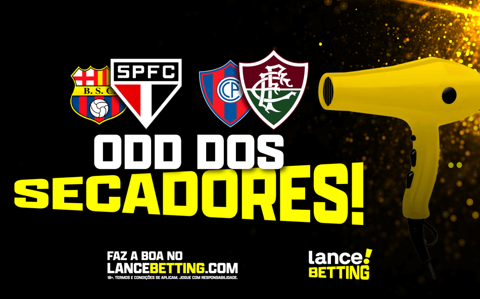 Seca aí! Aposte R$20 e fature R$209 nas derrotas de Fluminense e São Paulo na Libertadores