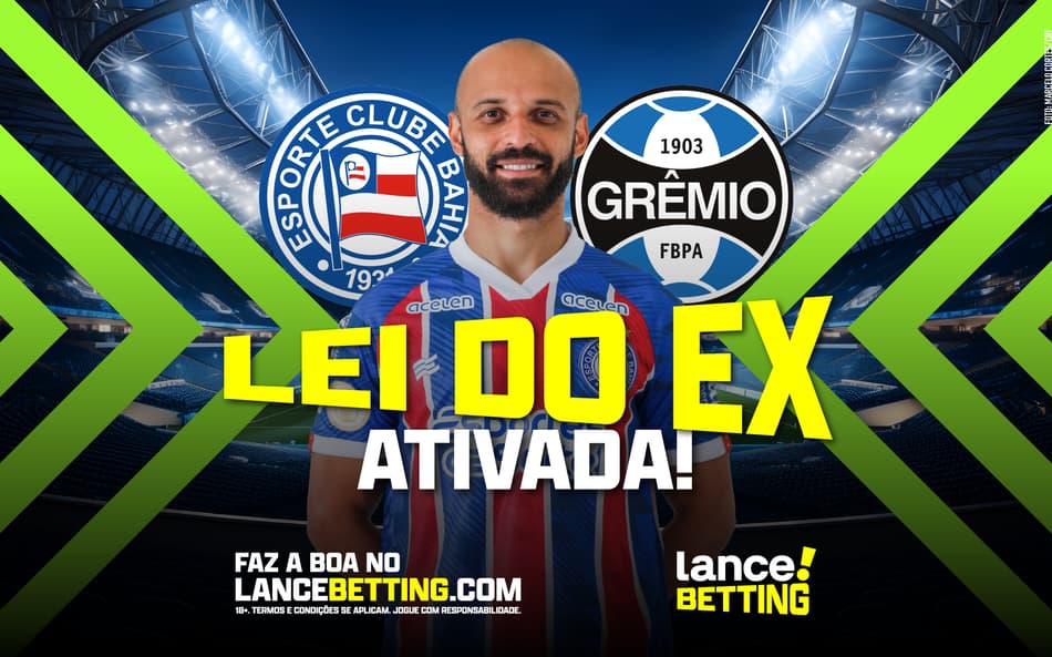 Aposte R$100 e ganhe R$394 se Thaciano balançar as redes do Grêmio pelo Bahia!