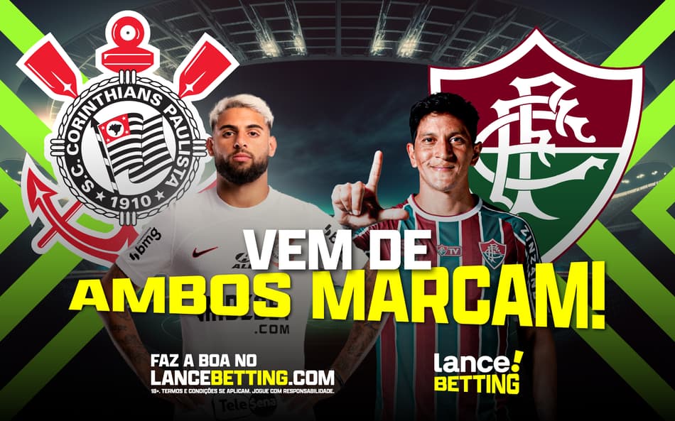 Ambos marcam! Com R$100, você pode garantir R$194 se Corinthians e Fluminense balançarem as redes!