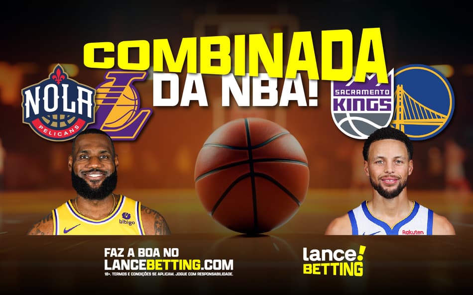 A boa da bola laranja! Aposte R$100 e ganhe mais de R$350 nas vitórias de Lakers e Warriors