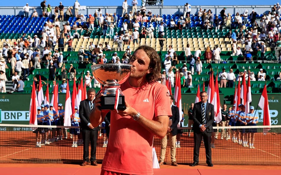 Tênis: Tsitsipas domina Ruud e é tricampeão de Monte Carlo