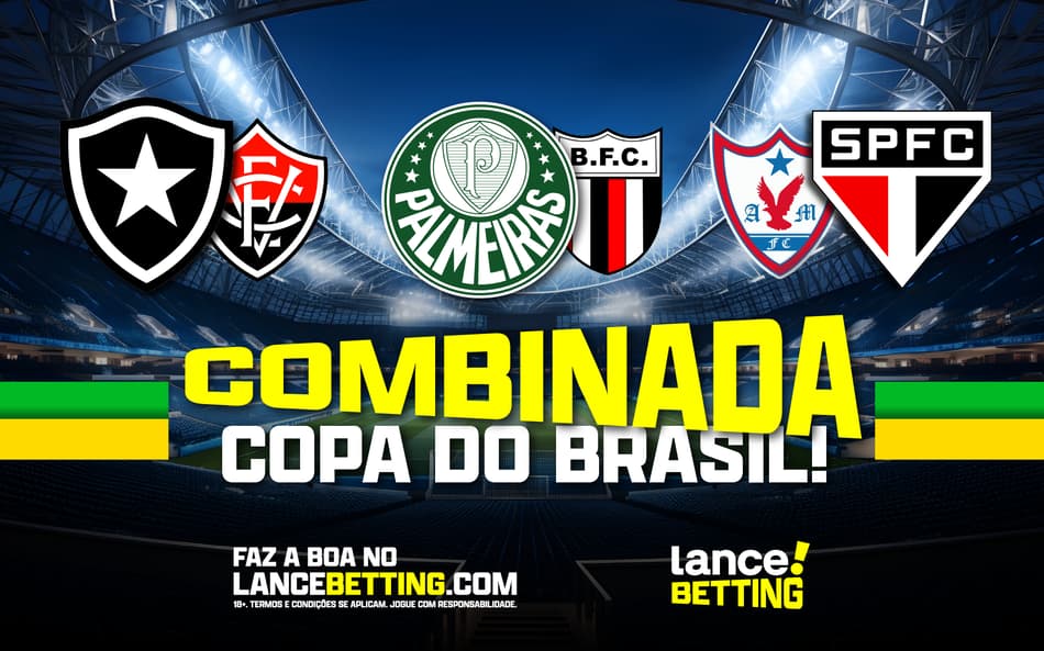 Tripla! Aposte R$100 e leve R$300 nas vitórias de Botafogo, Palmeiras e São Paulo!