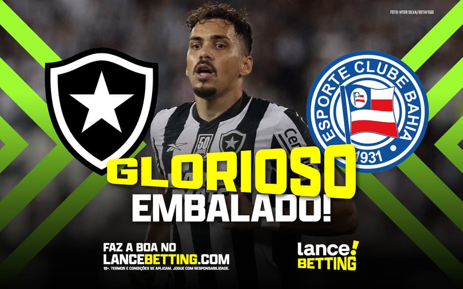Fogão embaladão! Aposte R$50 e leve R$595 se o Botafogo bater o Bahia por 1 a 0
