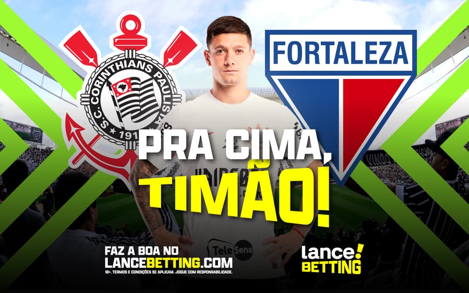 Pra seguir a batida! Com R$100, você leva R$203 se o Corinthians vencer o Fortaleza