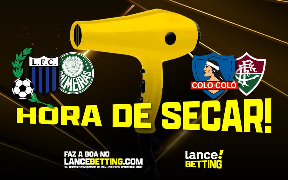 Pode secar! Com R$100, você leva mais de R$1.500 com as derrotas de Palmeiras e Fluminense na Libertadores