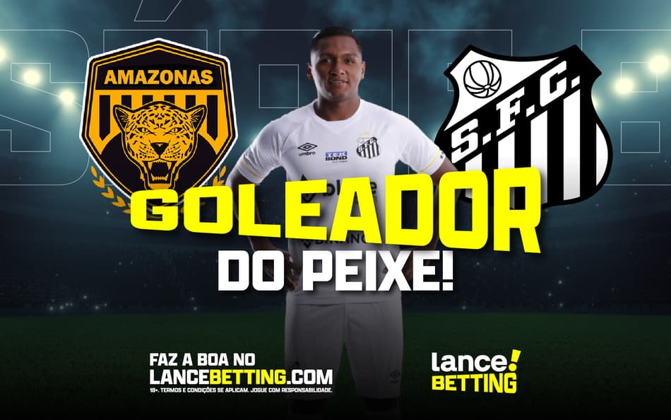Goleador do Peixe! Com R$100, você leva R$280 se Morelos marcar pelo Santos