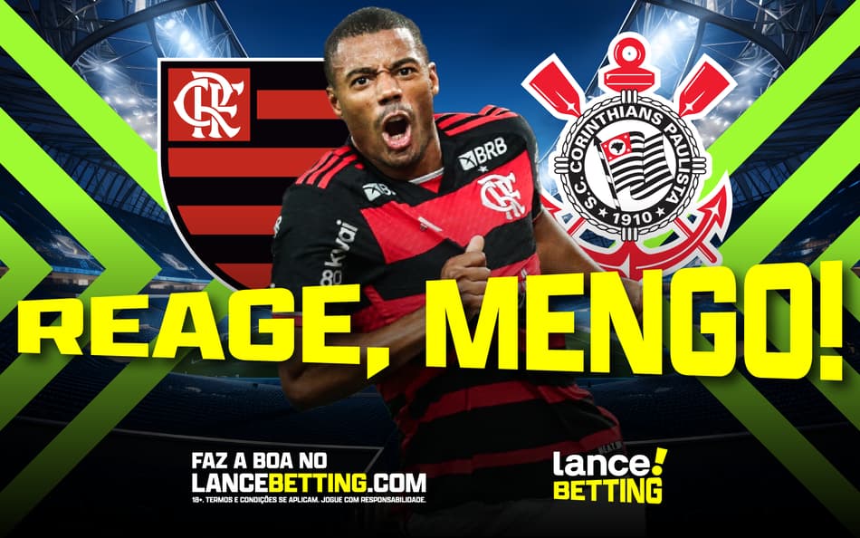 Isso é Mengo! Aposte R$100 e fature mais de R$400 se o Rubro-negro vencer os dois tempos contra o Corinthians
