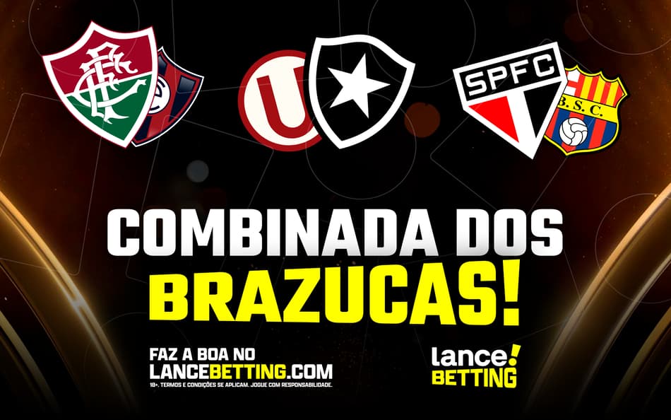 Aposte R$100 e fature R$513 com as vitórias de Fluminense, Botafogo e São Paulo na Libertadores!