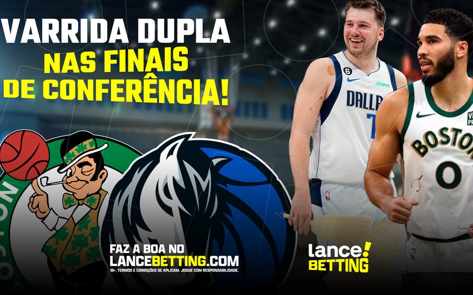 Boston e Dallas na frente! Aposte R$100 e ganhe R$221 em caso de varrida dupla na NBA