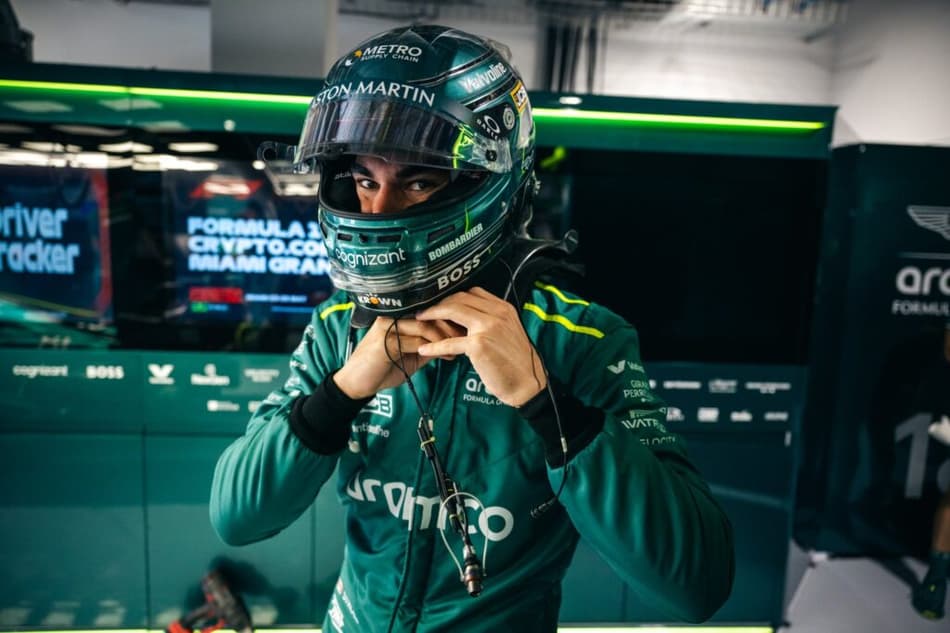 Lance Stroll, da Aston Martin, em GP de Miami na temporada 2024 da Fórmula 1 (Foto: AFP)