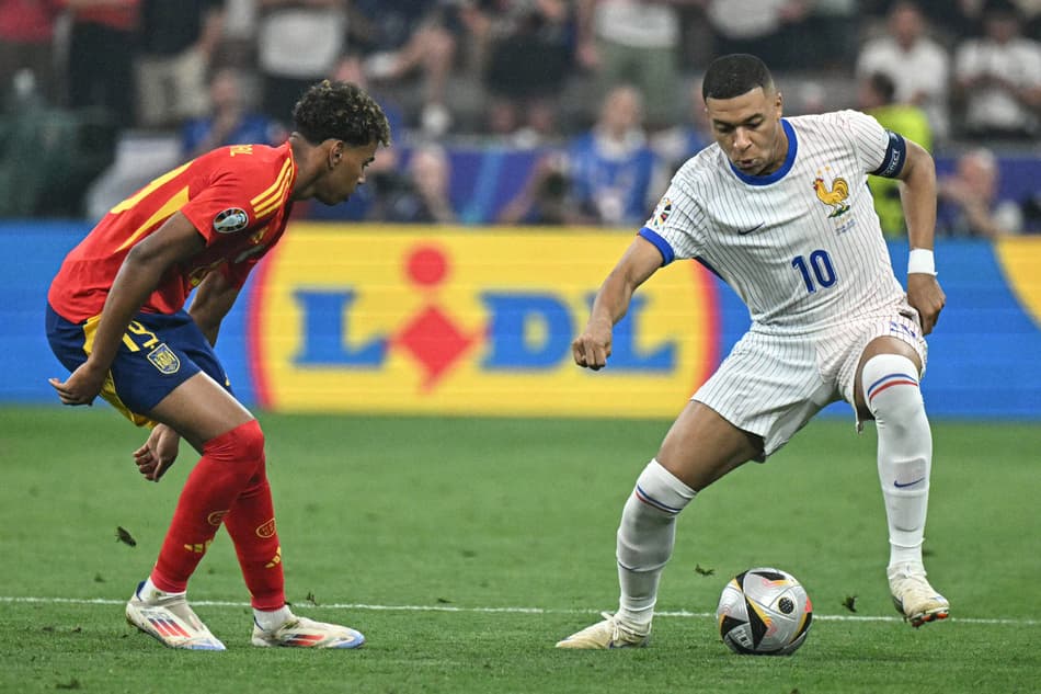 Lamine Yamal e Mbappé se enfrentam em Espanha x França pela Eurocopa