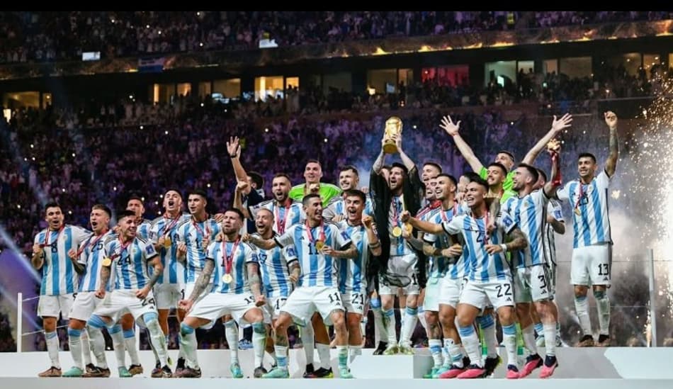 Argentina foi campeã do mundo em 2022, no Catar (Foto: Reprodução/Instagram)