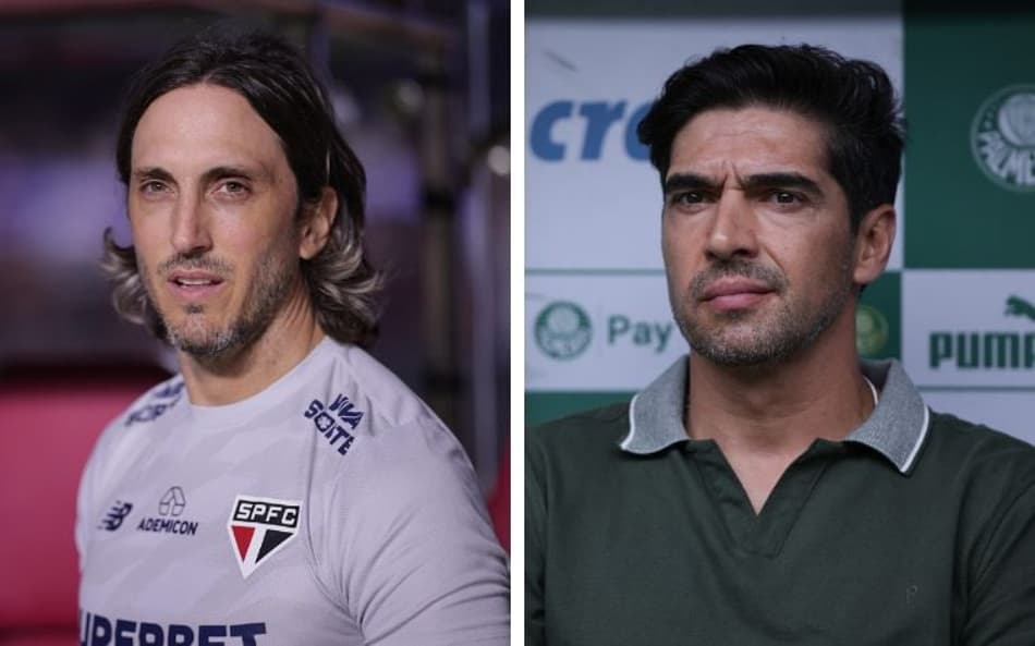 Abel x Zubeldía: duelo de cartões entre técnicos de Palmeiras e São Paulo