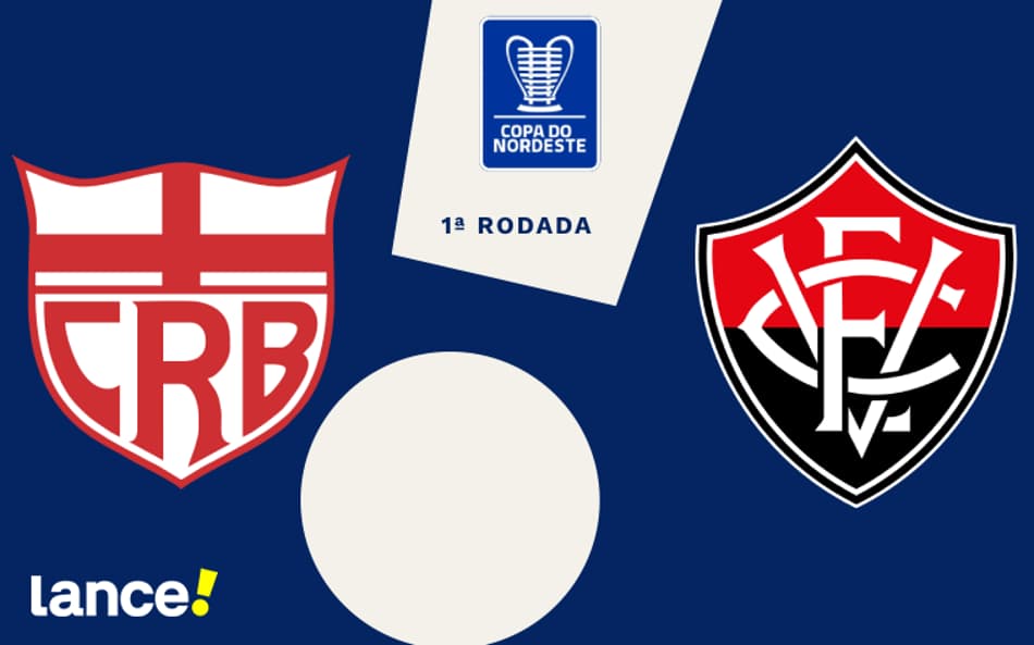 CRB x Vitória: onde assistir ao vivo, horário e escalações pela Copa do Nordeste