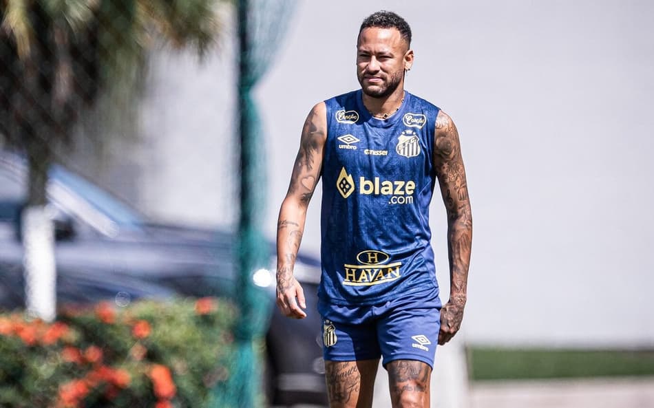 Com Neymar, Santos segue preparação visando estreia no Brasileiro