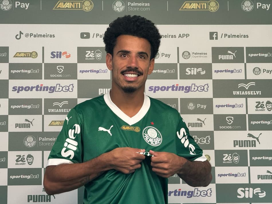 Lucas Evangelista apresentação Palmeiras