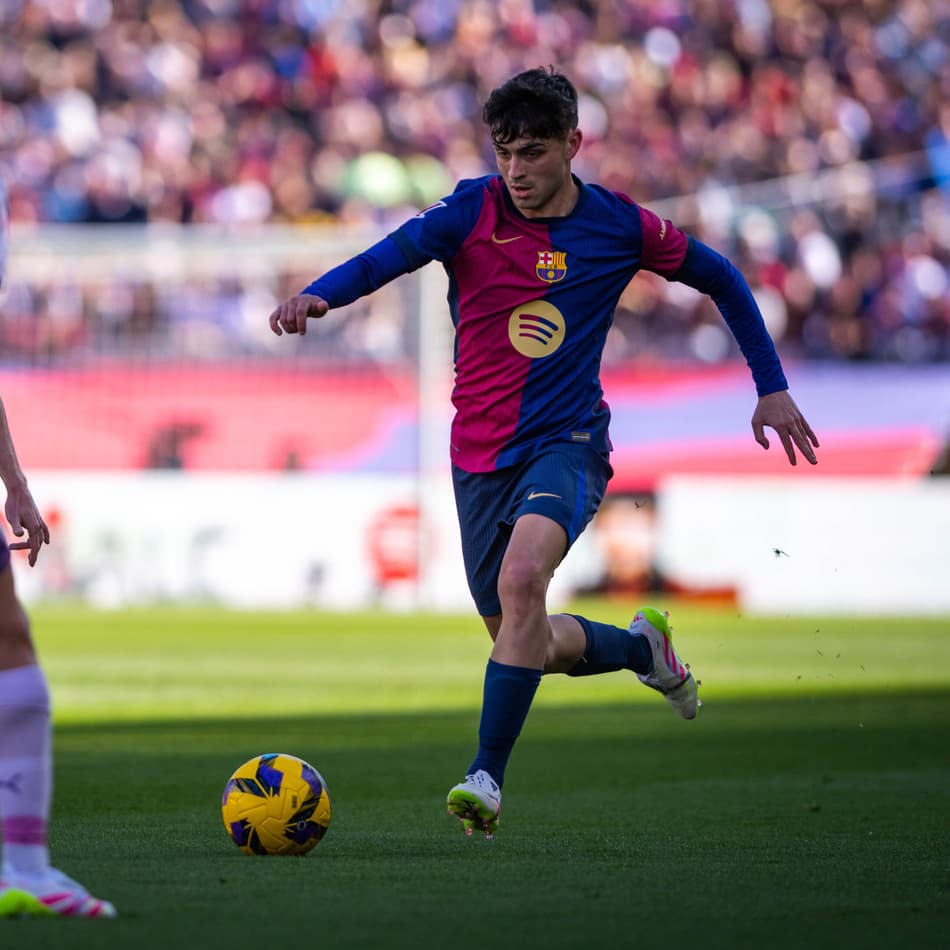 Pedri em partida do Barcelona
