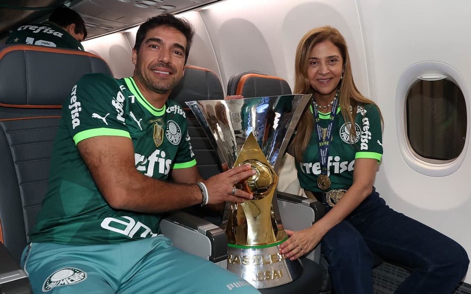 Abel Ferreira e Leila Pereira - Palmeiras