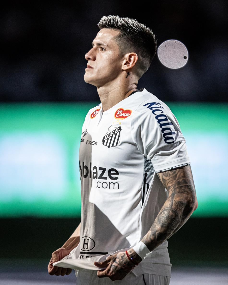 Leo Godoy pode voltar ao time titular do Santos (Foto: Raul Baretta/ Santos FC)