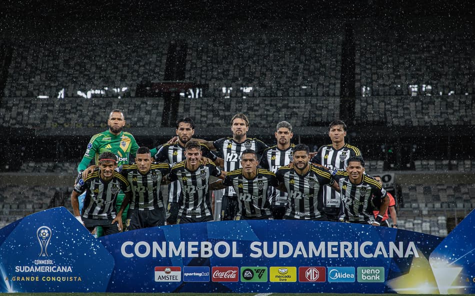 Time do Atlético-MG na Sul-Americana (Foto: Pedro Souza / Atlético)