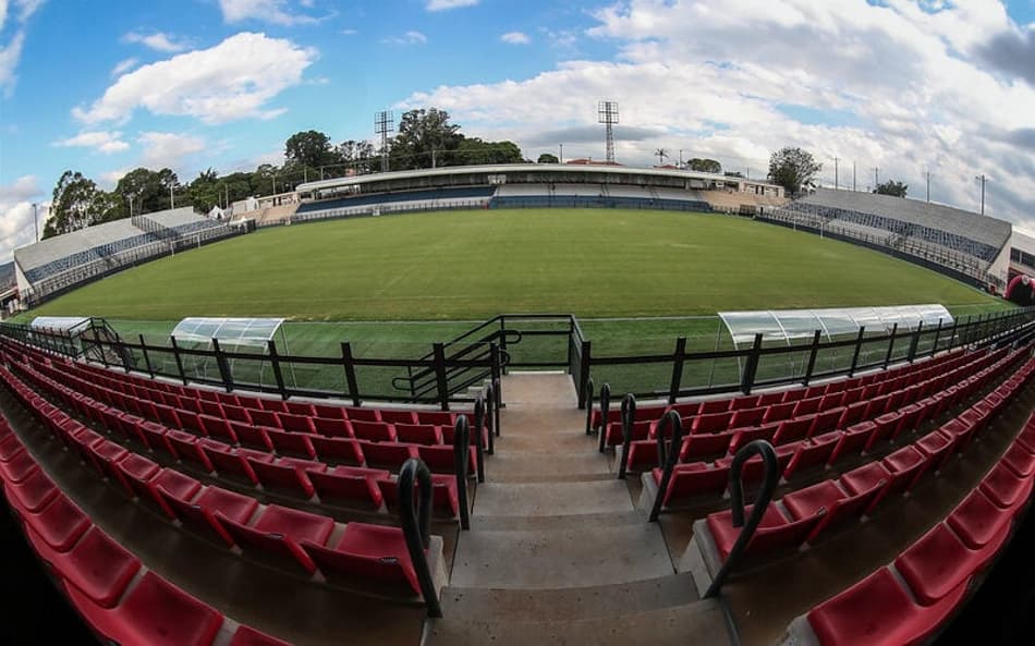 Red Bull Bragantino recebe o Mirassol nesta segunda-feira em novo estádio provisório. O local vai abrigar os jogos do Massa Bruta até o fim das obras de modernização do Nabizão. (Foto: Ari Ferreira/Red Bull Bragantino)