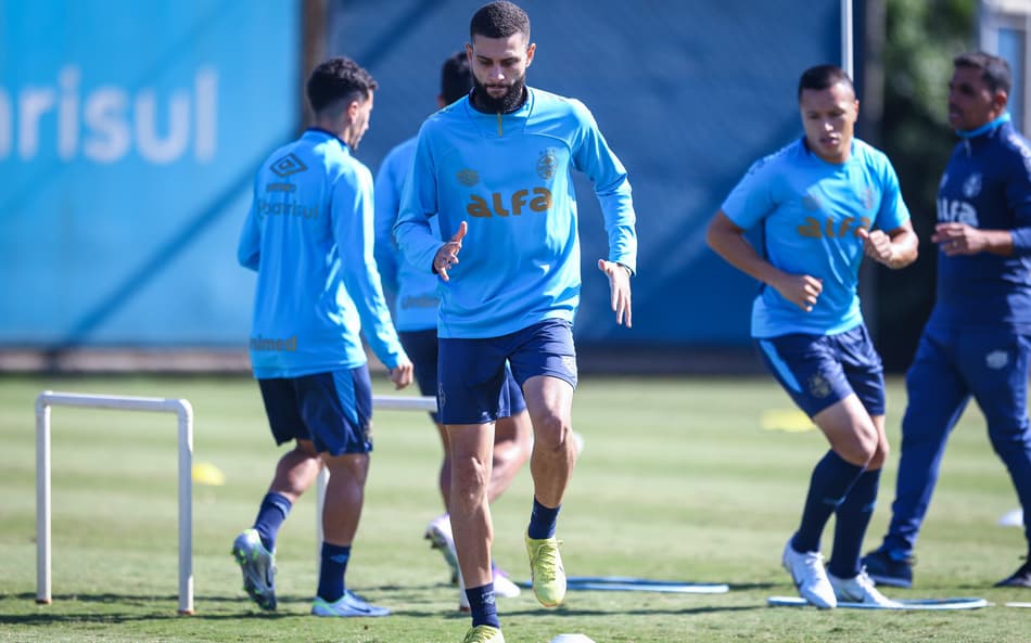 Wagner Leonardo em treinamento do Grêmio. (Foto: Lucas Uebel/Grêmio FBPA)