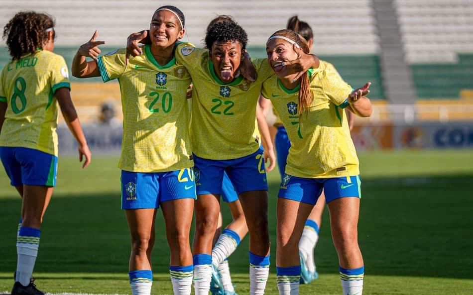 Ravenna (22) foi um dos destaques do Brasil contra o Equador (Foto: Divulgação/Conmebol)