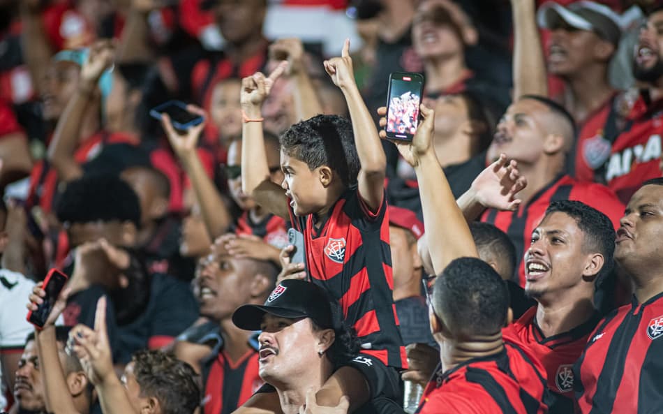 Torcida do Vitória na partida contra o Santos Foto: Victor Ferreira / EC Vitória