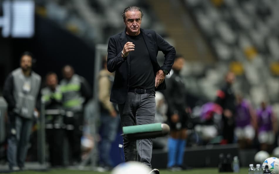 Cuca em vitória do Atlético-MG (Foto: Pedro Souza / Atlético)